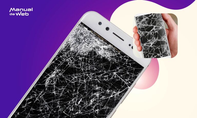 Tela quebrada fake