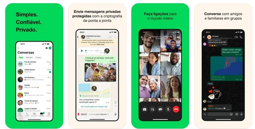 Indicador de digitação no WhatsApp