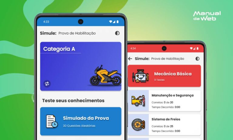 Simulado do Detran para a primeira habilitação