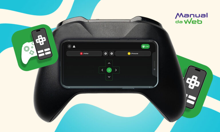 Controle remoto do Xbox