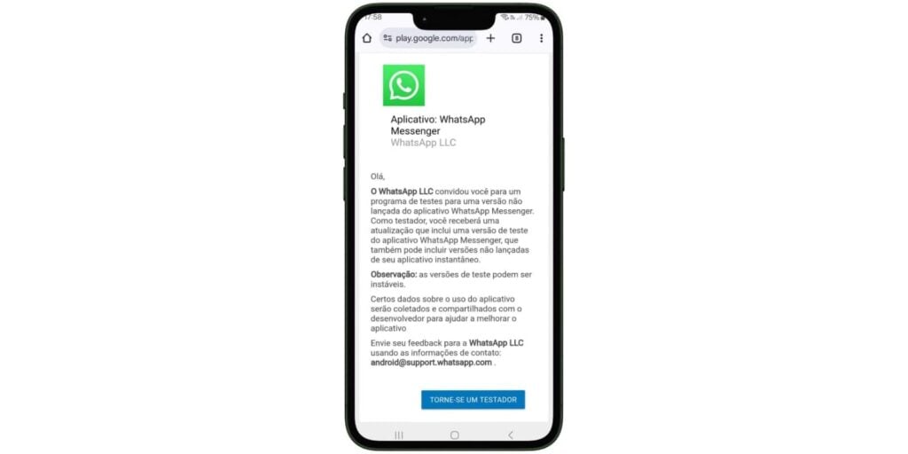 Como baixar o WhatsApp Beta