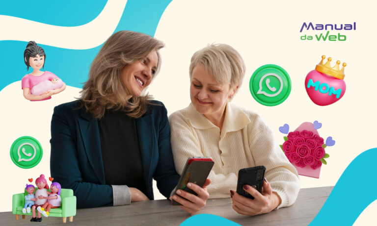 Figurinhas de Dia das Mães