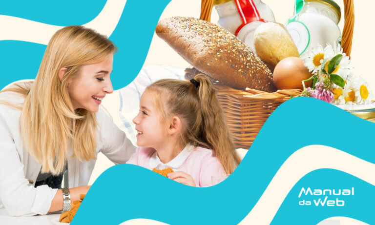 Cesta de café para o Dia das Mães