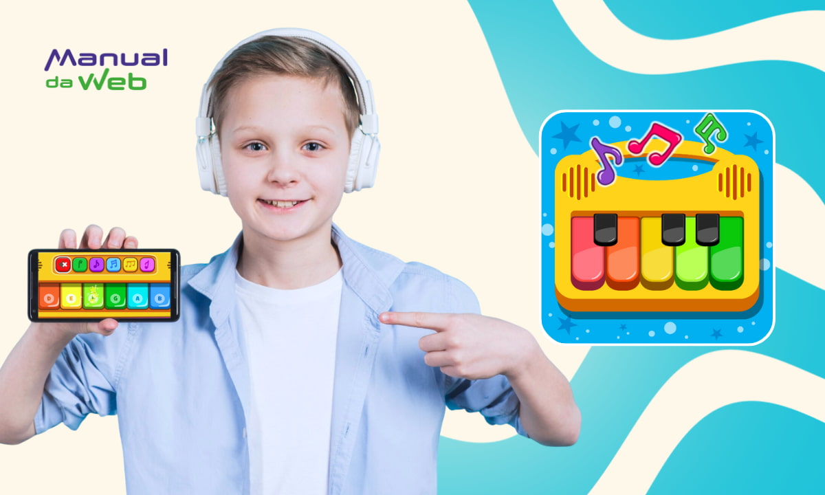 Piano para criança: app para aprender canções divertidas