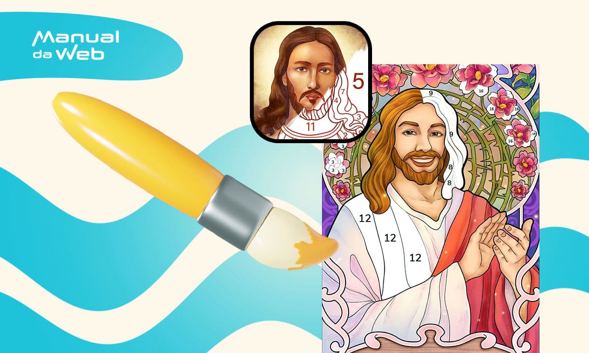 Pinte desenhos da Bíblia pelo celular com efeito realista