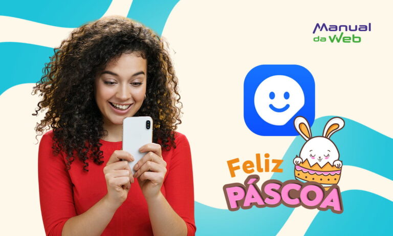 Figurinha de Feliz Páscoa