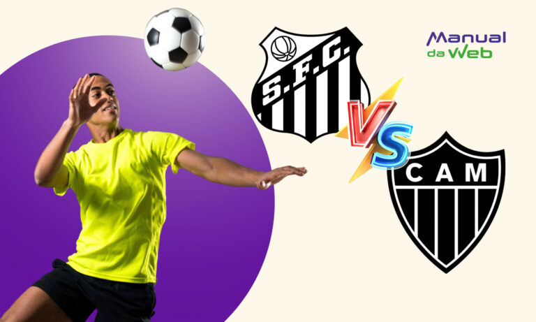 Santos x Atlético MG hoje