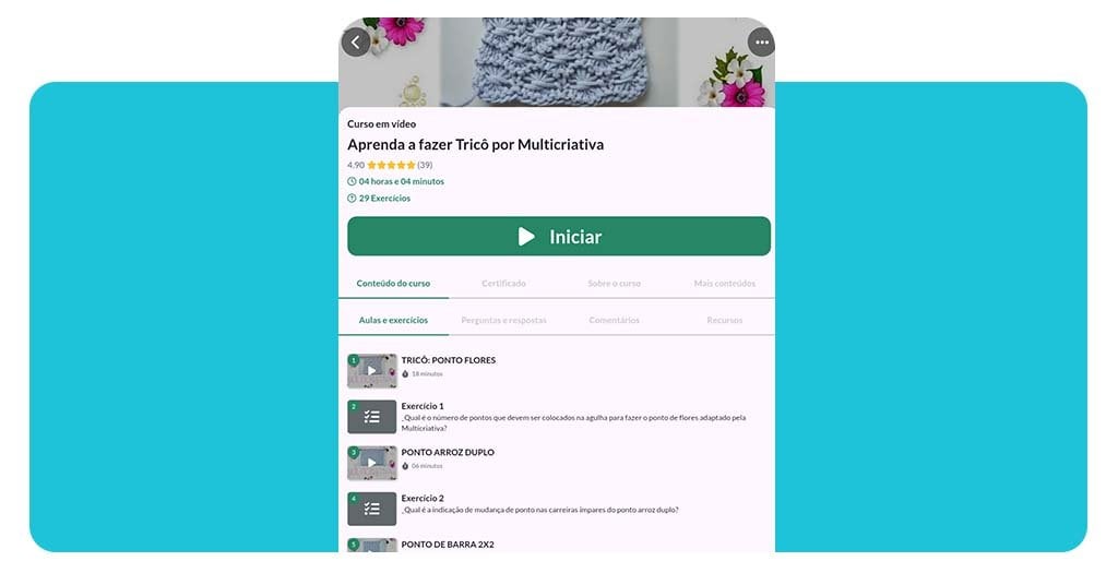 Aprenda a fazer tricô do zero no curso online gratuito 3 Fazer tricô do zero