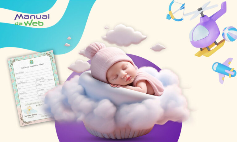Certidão de nascimento de bebê reborn