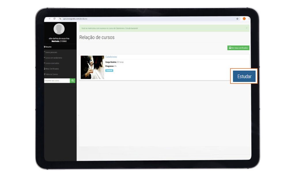 Curso de Cabeleireiro online com inscrição gratuita 5 Curso de Cabeleireiro