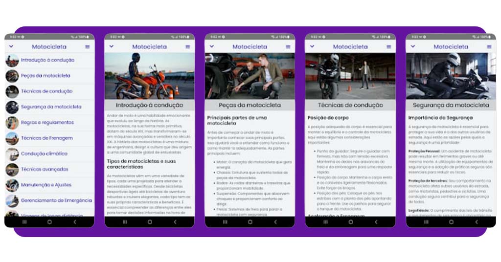 Curso de condução de moto teórico para iniciantes (gratuito) 2 Curso de condução de moto