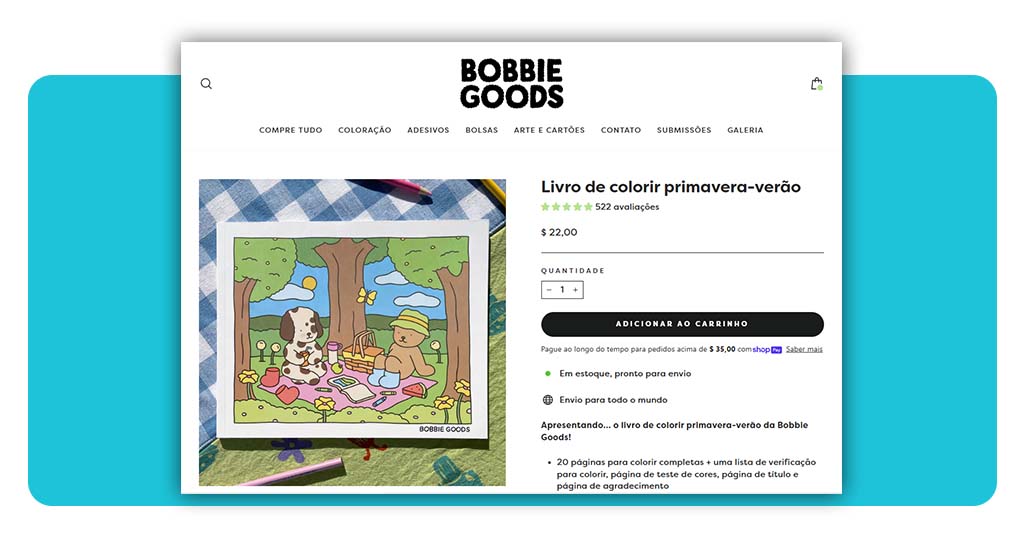 Site oficial para encontrar livros Bobbie Goods para colorir 1 Livros Bobbie Goods para colorir