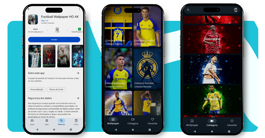 Papel de parede de futebol em 4K 100% grátis para o seu celular 3 Papel de parede de futebol