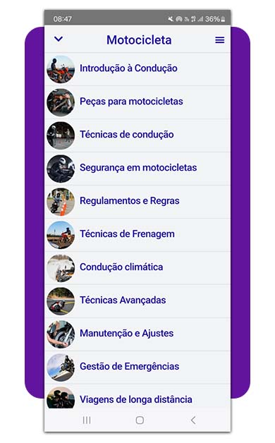 Curso de condução de moto teórico para iniciantes (gratuito) 3 Curso de condução de moto