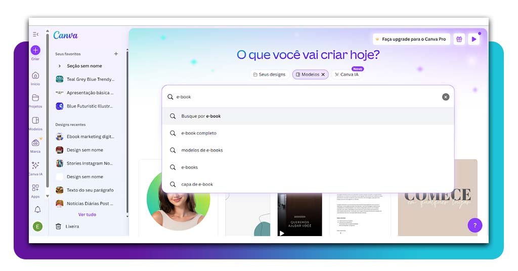 Como criar um e-book profissional em minutos pelo Canva 3 Criar um e-book profissional