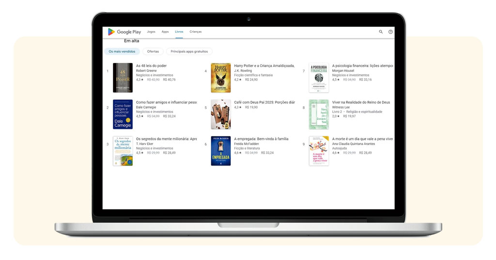 Como ler livros grátis no Google Livros pelo celular ou PC 4 Livros grátis no Google Livros