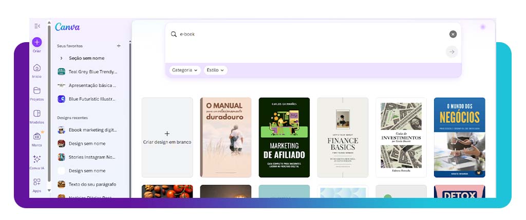 Como criar um e-book profissional em minutos pelo Canva 4 Criar um e-book profissional
