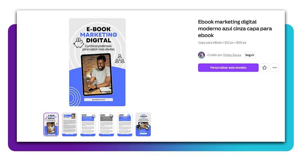 Como criar um e-book profissional em minutos pelo Canva 5 Criar um e-book profissional
