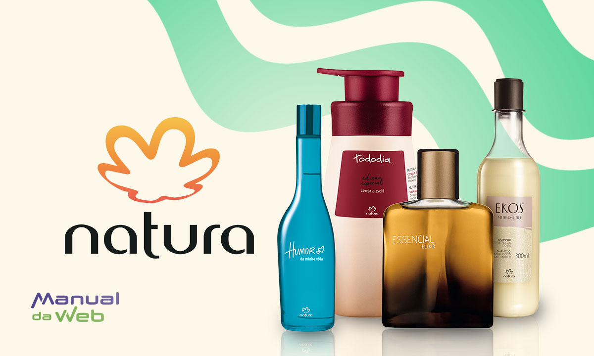 Veja como é possível ganhar produtos da Natura pela internet
