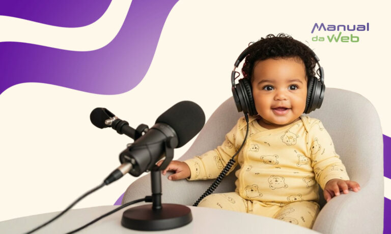 Bebês falando em podcast