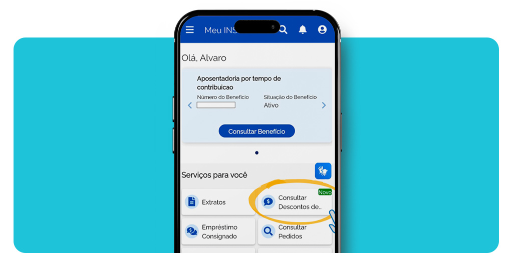 Receber o desconto do INSS