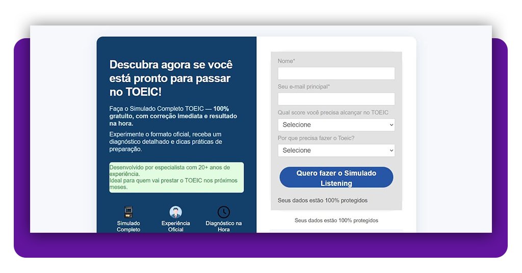 Simulado preparatório gratuito para o TOEIC: inscreva-se online 2 Preparatório gratuito para o TOEIC