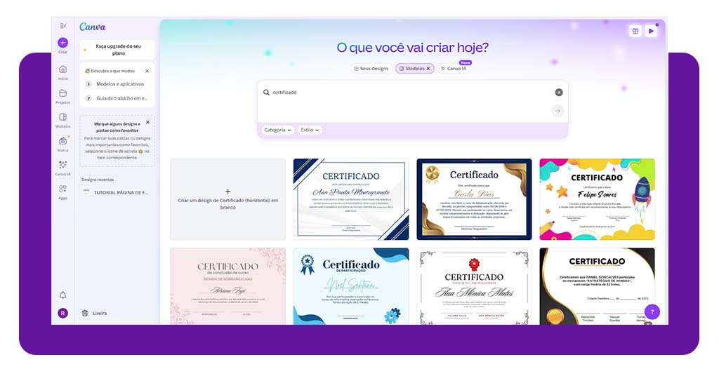 5 mil modelos de certificados para imprimir e editar grátis 3 Certificados para imprimir e editar