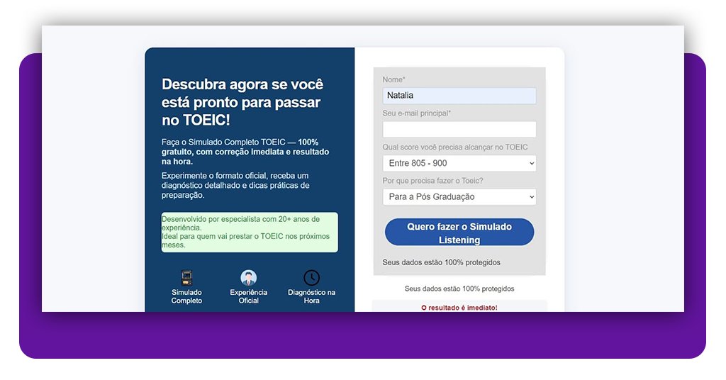 Simulado preparatório gratuito para o TOEIC: inscreva-se online 3 Preparatório gratuito para o TOEIC