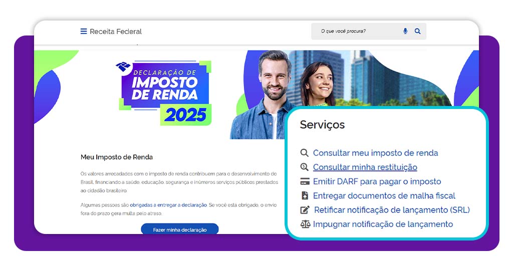 Passo a passo para sacar o dinheiro da restituição do IR 2025 2 Sacar o dinheiro da restituição do IR