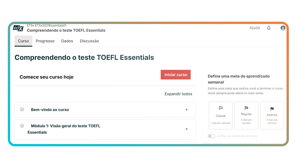 Curso preparatório gratuito para o TOEFL: inscreva-se online 3 Preparatório gratuito para o TOEFL