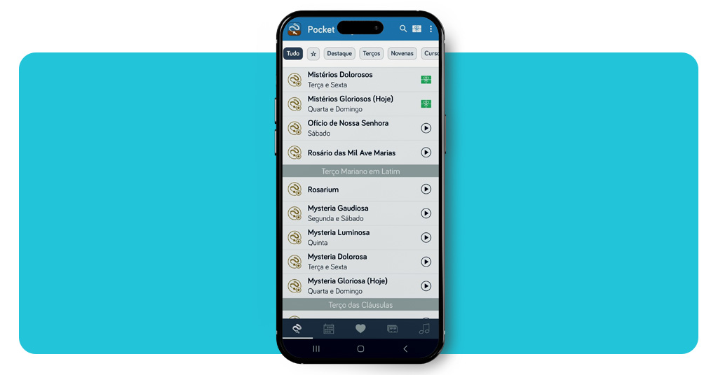 Aplicativo para ler o terço facilmente pelo celular 4 Aplicativo para ler o terço