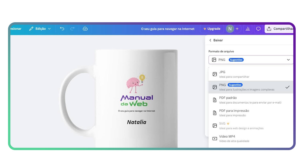 Aplicativo fácil de usar para personalizar canecas para impressão 5 Personalizar canecas