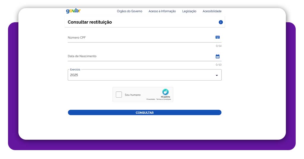 Como consultar a restituição do Imposto de Renda 2025 5 Como consultar a restituição