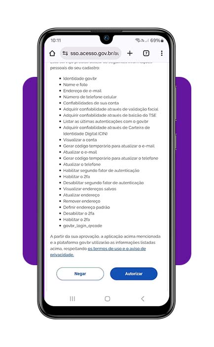 Como ativar a verificação em duas etapas na conta Gov.br 5 Verificação em duas etapas na conta Gov