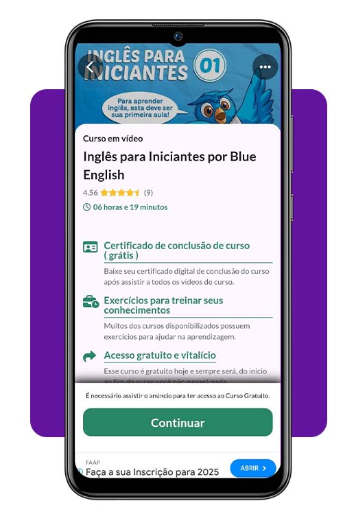Curso de Inglês para iniciantes: online, grátis e com certificado 7 Curso de Inglês para iniciantes