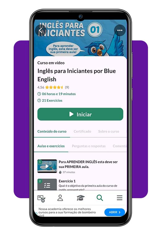 Curso de Inglês para iniciantes: online, grátis e com certificado 8 Curso de Inglês para iniciantes