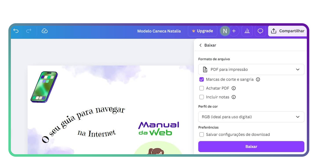 Aplicativo fácil de usar para personalizar canecas para impressão 9 Personalizar canecas