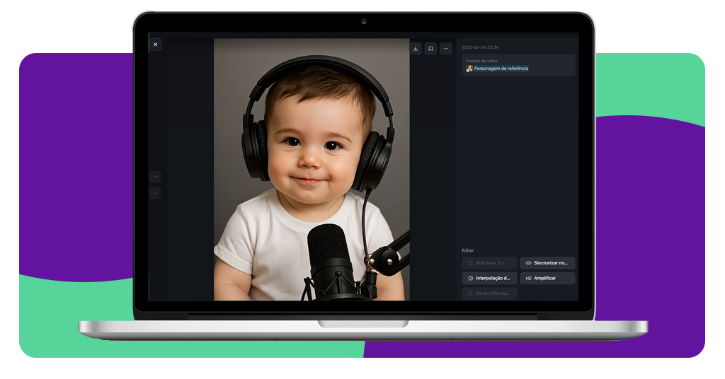 Bebês falando em podcast