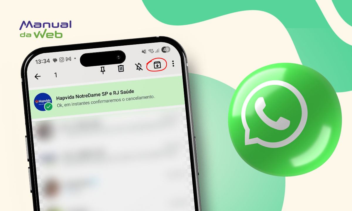 Arquivar conversas do WhatsApp