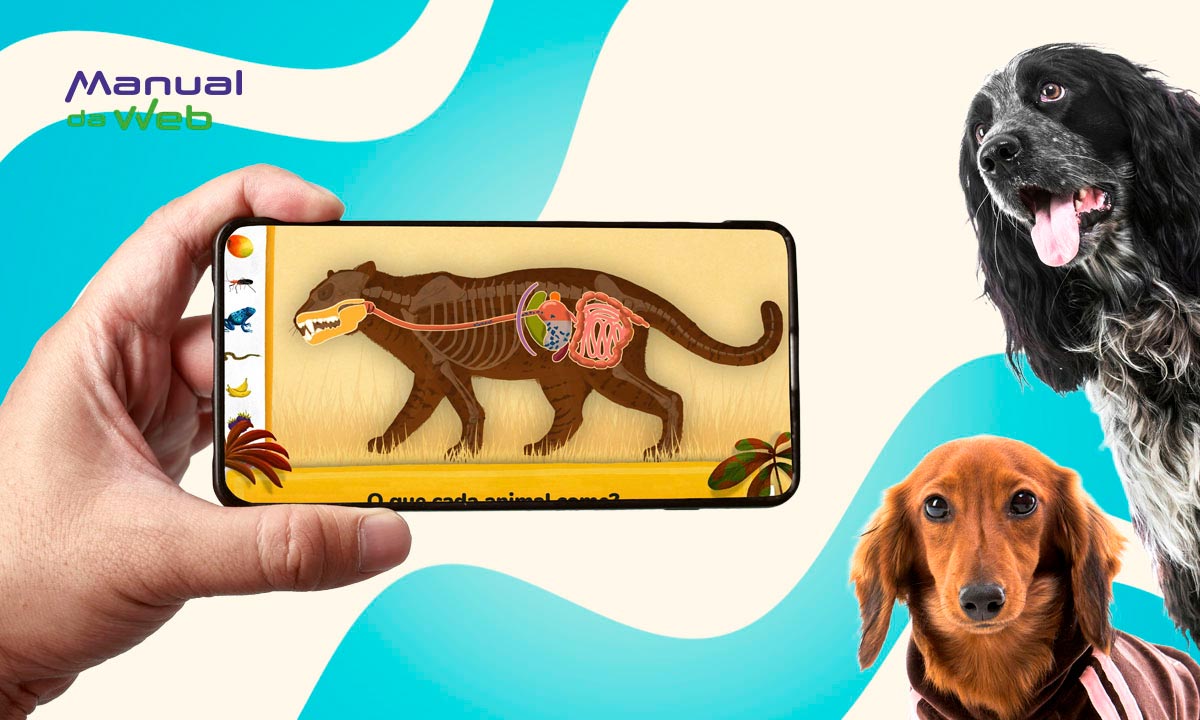 App para crianças curiosas entenderem como os animais funcionam