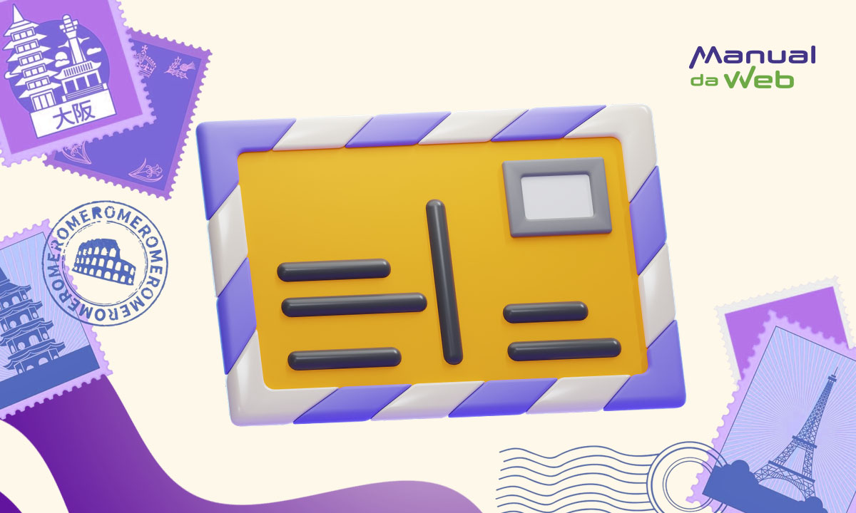 Aplicativo de cartão postal: baixe e faça edições online práticas