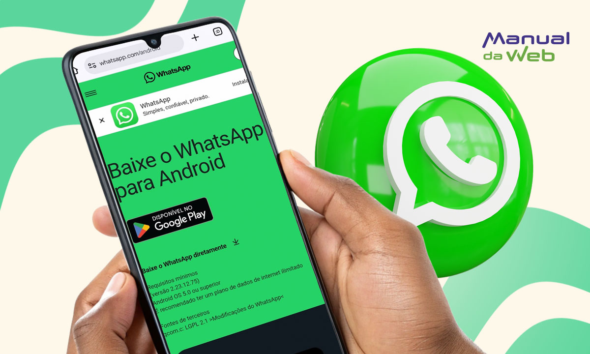 Recurso para baixar o WhatsApp sem usar a Play Store (grátis)