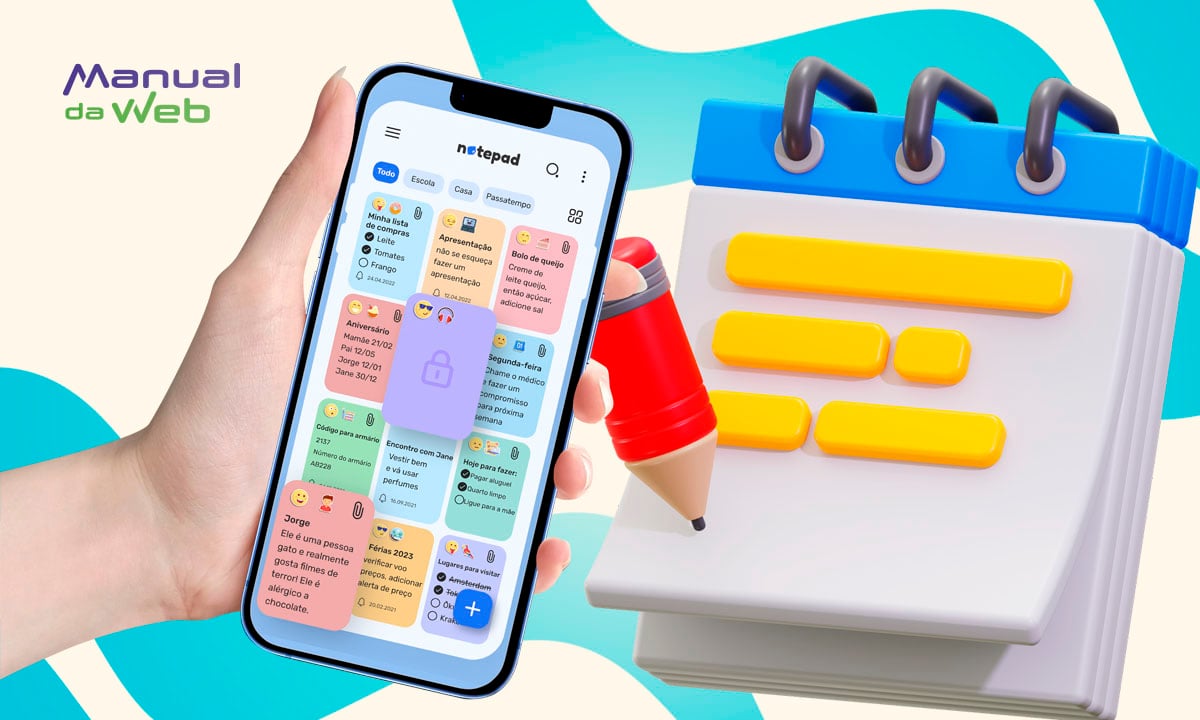 Caderno digital de notas para usar 100% grátis no celular