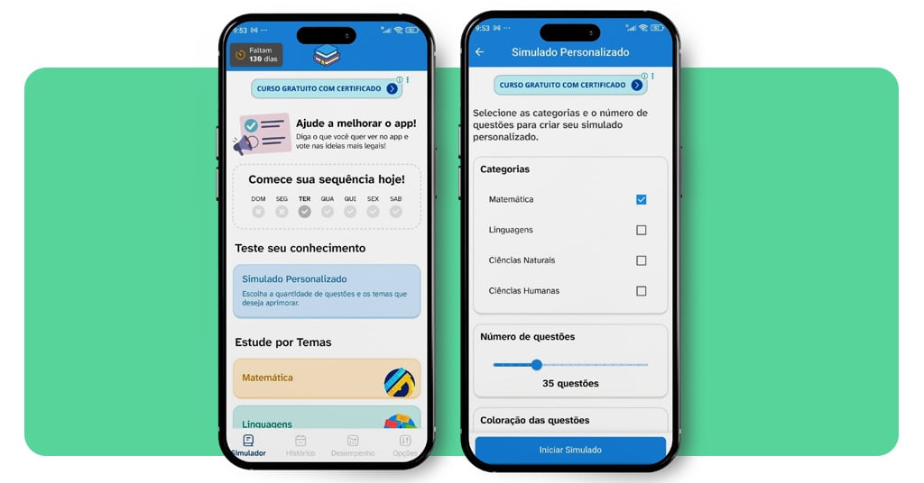 Simulado do Enem 2025: faça provas e receba o resultado na hora 2 Simulado do Enem 2025