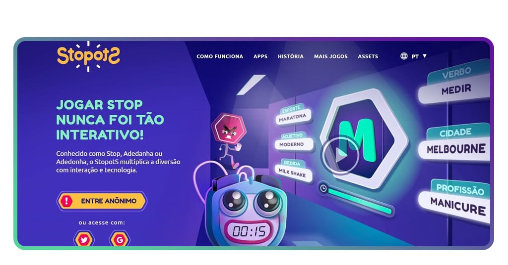 Clássico atualizado: saiba onde jogar Stop online como os amigos 3 Jogar Stop online