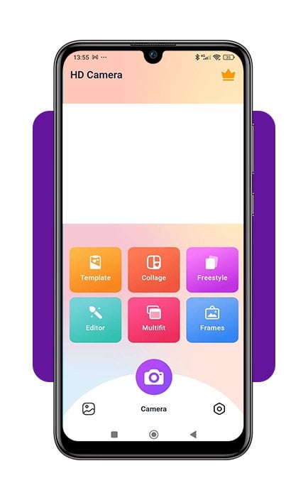 App de câmera HD para Android