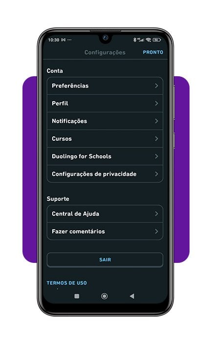 Como excluir a conta do Duolingo