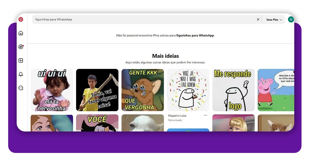 Figurinhas para WhatsApp do Pinterest