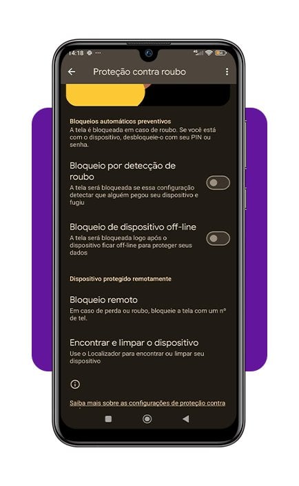 Proteção contra roubo no celular Android: veja como ativar 3 Proteção contra roubo no celular