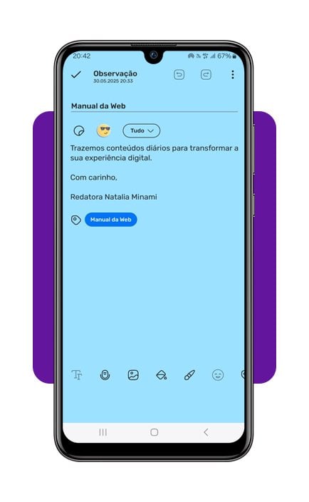 Caderno digital de notas para usar 100% grátis no celular 5 Caderno digital de notas